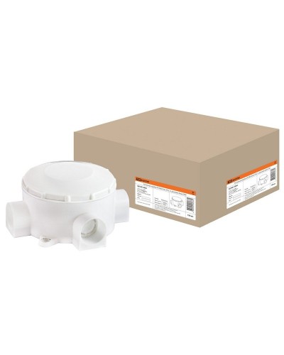 Распаячная коробка ОП D80х35мм, IP42, 3-х рожковая, белая TDM (SQ1401-4004). Распаячная коробка ОП. TDM ЕLECTRIC в Пскове