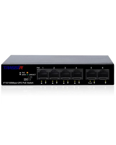 TR-NS1106-60-4POE. Коммутатор с PoE. Trassir в Пскове