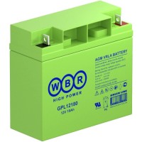 WBR GPL12180. Аккумулятор герметичный свинцово-кислотный. WBR