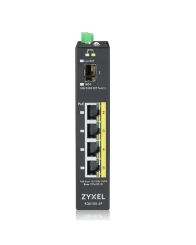 RGS100-5P-ZZ0101F. Промышленный PoE+ коммутатор. ZYXEL в Пскове