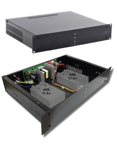 СКАТ-1200У RACK (СКАТ ИБП-12/7-2x17-RACK) (2141). Источник вторичного электропитания резервированный. Бастион в Пскове