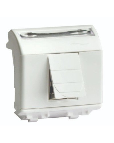 Розетка RJ-45 Brava 2 модуля слоновая кость (75450S): Розетка компьютерная с двумя разъёмами в Пскове