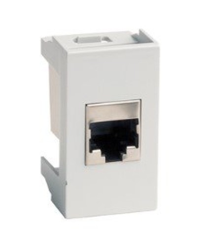 Розетка RJ-45 Viva 1 модуль серая (45138): Розетка компьютерная с одним разъёмом в Пскове