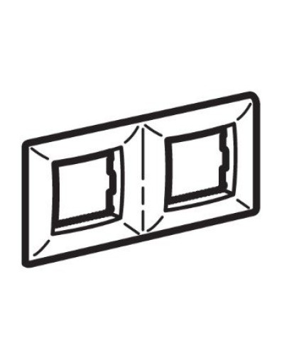 Рамка на 2+2 модуля (двухместная), слоновая кость (75012O): Рамка двухместная, Brava в Пскове