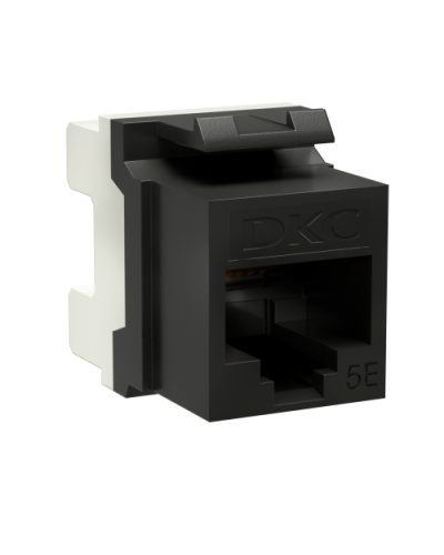 Модуль Keystone RJ45 CAT5E, 180 градусов, черный (RNK5EU180BK): Модуль неэкранированный в Пскове