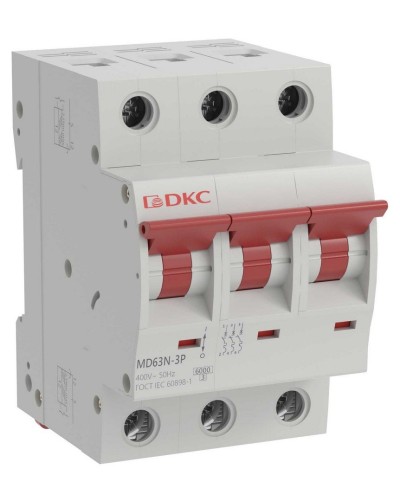 YON max MD63N 3P 25А 6кА C (MD63N-3PC25). Автоматический выключатель. ДКС в Пскове
