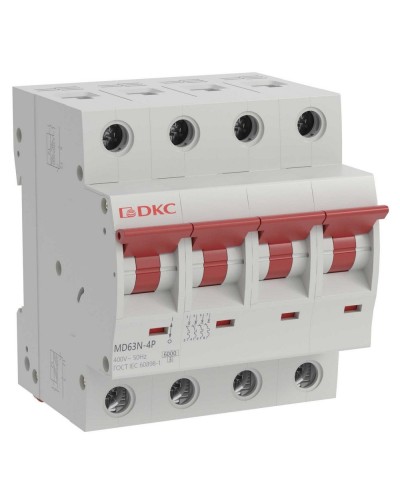 YON max MD63N 4P 20А 6кА C (MD63N-4PC20). Автоматический выключатель. ДКС в Пскове