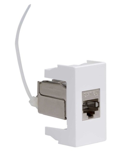 Розетка RJ-45 Viva 1 модуль кат.6A белая (45078). Розетка компьютерная экранированная с одним разъёмом. ДКС в Пскове