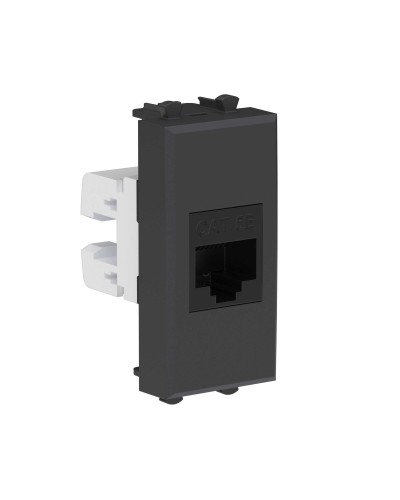Розетка RJ-45, кат.5E, Avanti, 1 модуль, черный матовый (4412661): Розетка компьютерная модульная в Пскове