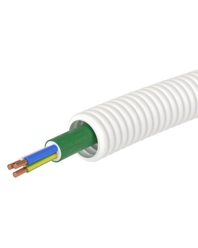 Труба ПЛЛ D20 + ППГнг(А)-HF 3х1,5 (ГОСТ+) (8L82050HF). Гофрошланг с кабелем. ДКС в Пскове