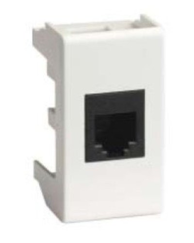 Розетка RJ-45 Viva 1 модуль белая (45038): Розетка компьютерная с одним разъёмом в Пскове
