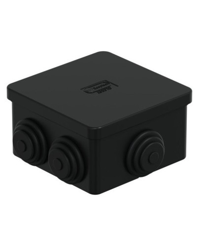 Коробка JBS070 70х70х40, 6 вых., IP44, черная (44056BL-1). Коробка монтажная. Экопласт в Пскове