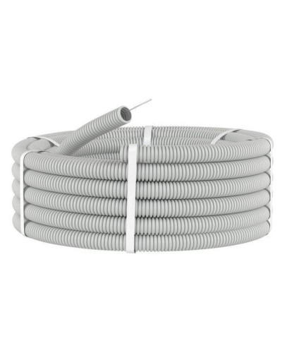 Труба HFFR тяжелая D40, серая (21140HF-GR): Труба гофрированная, с зондом, не распространяющая горение, без галогена в Пскове