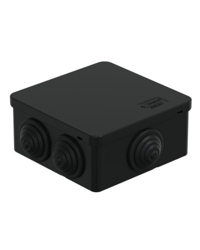 Коробка JBS101 100х100х55, 6 вых., IP55, черная (44037BL-1). Коробка монтажная. Экопласт в Пскове