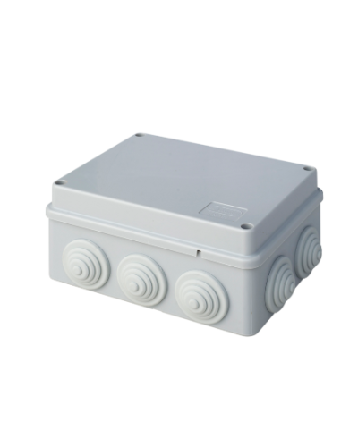Коробка JBS150 150х110х70, 10 вых., 8P (0,15...2,5мм²) серая (43019HF-GR). Коробка монтажная, огнестойкая, без галогена. Экопласт в Пскове