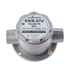 ККВ-07е-Ех-А-Р1-П-БК1, ШТ1/2+ШТ1/2. Коробка коммутационная взрывозащищенная проходная. Эридан