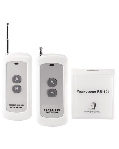 RR-101 + 2 пульта, 250-950 метров, двойное питание 12В и 220В. Комплект радиореле. ИПРо в Пскове