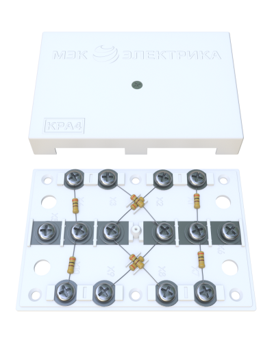 KRA-4 300 Om white (MEC42103). Коробка на 4 абонента. МЭК-Электрика в Пскове