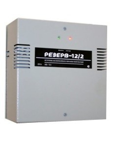 Резерв 12/2 PRO (цвет корпуса серый). Источник вторичного электропитания резервированный. МикроКомСервис в Пскове