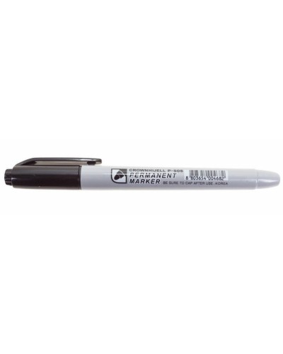 Маркер перманентный Crown «Multi Marker Slim» 2 мм, черный, пулевидный (08-8201): Ручка для маркировки в Пскове