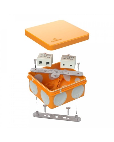 Коробка огнестойкая 80х80х40 (60-0210-FR10.0-4). Коробка огнестойкая для открытой установки. Промрукав в Пскове