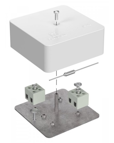 Коробка огнестойкая 75х75х30 (40-0450-FR1.5-4-П). Коробка огнестойкая для открытой установки. Промрукав в Пскове