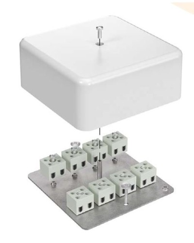 Коробка огнестойкая 103х103х45 для кабель-канала (40-0470-FR10.0-6). Коробка огнестойкая для кабель-канала. Промрукав в Пскове