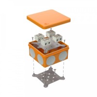 Коробка огнестойкая 100х100х50 (60-0300-FR10.0-8). Коробка огнестойкая для открытой установки. Промрукав