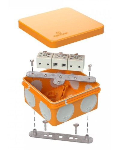 Коробка огнестойкая 60-0210-FR6.0-6 Е15-Е120 80х80х40. Коробка огнестойкая для открытой установки. Промрукав в Пскове