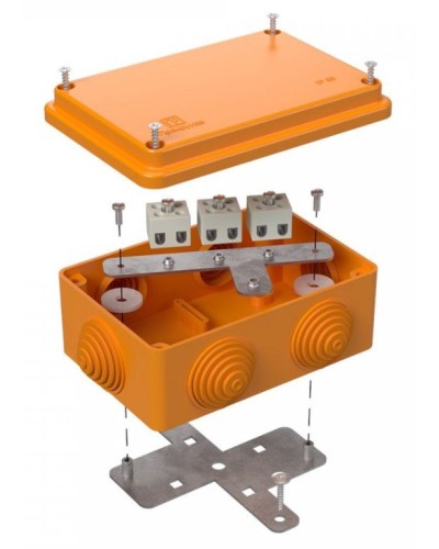 Коробка огнестойкая 120х80х50 (40-0340-FR1.5-6). Коробка огнестойкая для открытой установки. Промрукав в Пскове