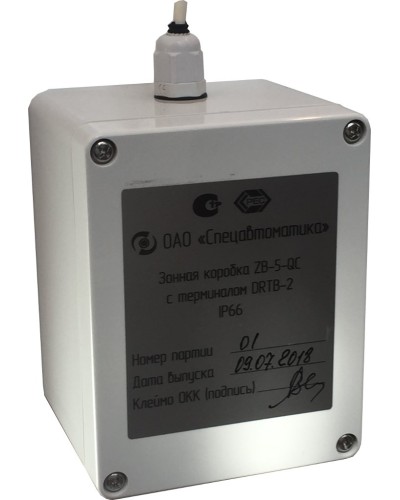ZB-5-QC с DRTB-2 исп.02. Монтажная зонная коробка. Спецавтоматика, Москва в Пскове
