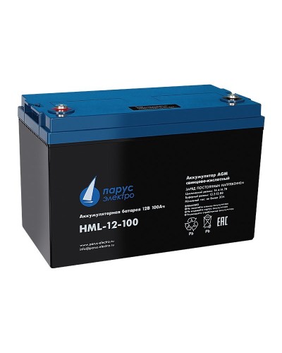 HML-12-100. Аккумулятор герметичный свинцово-кислотный. Связь инжиниринг в Пскове