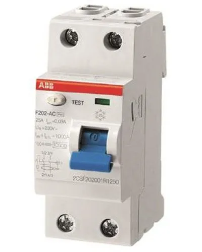 F202 AC-25/0,03 (2CSF202001R1250). Выключатель дифференциального тока (УЗО). ABB в Пскове