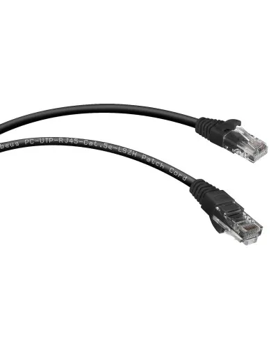 PC-UTP-RJ45-Cat.5e-5m-BK-LSZH (9541c), чёрный. Патч-корд медный. CABEUS в Пскове