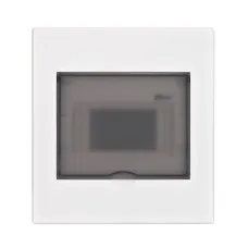 Корпус ЩРН-П 6 модулей IP41 навесной прозрачная дверь (31061DEK). Корпус пластиковый. DEKraft
