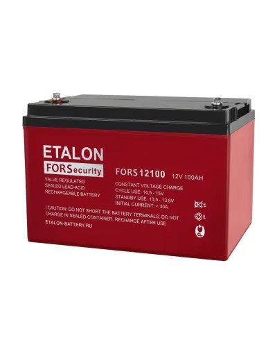 ETALON FORS 12100. Аккумулятор герметичный свинцово-кислотный. ETALON в Пскове