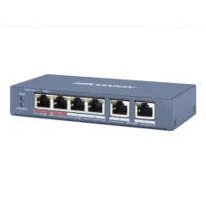DS-3E0106P-E/M. Коммутатор с питанием POE. Hikvision