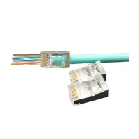 PLEZ-8P8C-U-C6-SH-100 (100 шт). Разъем RJ-45. Hyperline
