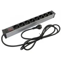 SHZ19-8SH-S-2.5EU. Блок розеток 19. Hyperline