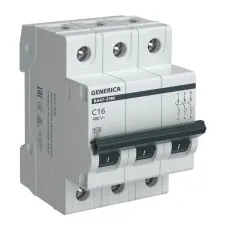 GENERICA ВА47-29М 3P C 16А 4,5кА (MVA21-3-016-C-G). Автоматический выключатель. IEK