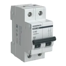 GENERICA ВА47-29М 2P C 40А 4,5кА (MVA21-2-040-C-G). Автоматический выключатель. IEK