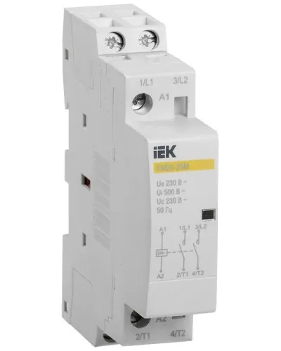 Контактор модульный КМ20-20М AC (MKK11-20-20). Контактор модульный. IEK в Пскове
