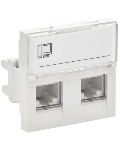 Розетка RJ45 кат.6 PRIMER РКИ-22-00-П-6 белый IEK (PR-KK40D-RI-0-2-2C06U-K01). Розетка RJ-45. IEK в Пскове