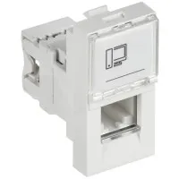 Розетка RJ45 кат.6 PRIMER РКИ-10-00-П-6 белый IEK (PR-KK40D-RI-0-1-C06U-K01). Розетка RJ-45. IEK