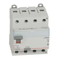 ВДТ DX3 4П 63А AC 30мА N справа (411704). Выключатель дифференциального тока. LegranD