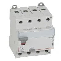 ВДТ DX3 4П 63А AC 100мА N справа (411714). Выключатель дифференциального тока. LegranD