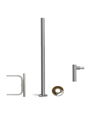 PERCo-BH02 2-15 с крышкой. Стойка с отверстием под стопорный механизм поворотной секции и с 2-мя отверстиями для крепления патрубков на стороне, противоположной створке. PERCo в Пскове