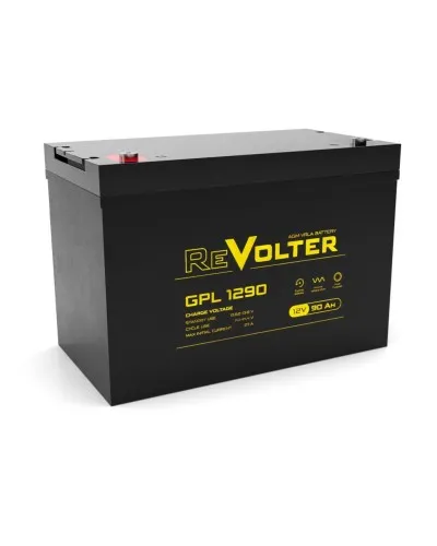 Revolter GPL 1290. Аккумулятор автомобильный герметичный свинцово-кислотный. Revolter в Пскове