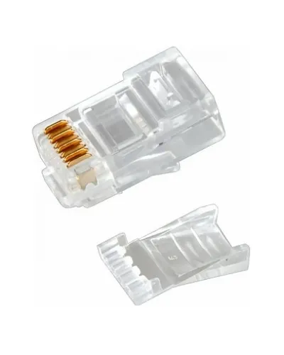 Разъем RJ-45(8P8C) под витую пару, UTP, CAT 6, с вставкой REXANT (05-1031). Разъем RJ-45. Rexant в Пскове