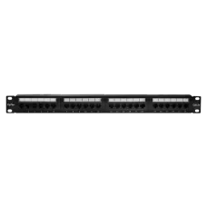 Патч-панель 19", 24хRJ-45, UTP, Cat.5e, 1U (10-0403): Патч-панель 19''